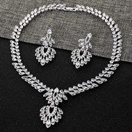 Show details for Delicate Big White Necklace and Earring Set Show details for Delicate Big White Necklace and Earring Set