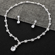 Show details for Brand New White Big Necklace and Earring Set for Female Show details for Brand New White Big Necklace and Earring Set for Female