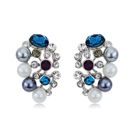 Picture of Zinc Alloy Blue Stud Earrings at Great Low Price