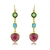 Picture of Unique Artificial Crystal Zinc Alloy Dangle Earrings