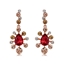 Show details for Great Artificial Crystal Rose Gold Plated Dangle Earrings