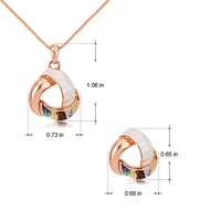 Picture of Buy Rose Gold Plated Casual Necklace and Earring Set with Low Cost