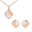 Show details for Top Shell Rose Gold Plated Necklace and Earring Set