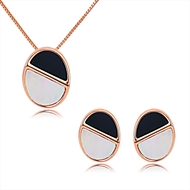 Picture of Zinc Alloy Enamel Necklace and Earring Set with Unbeatable Quality