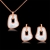 Picture of Recommended White Copper or Brass Necklace and Earring Set from Top Designer