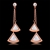 Picture of Copper or Brass White Dangle Earrings at Great Low Price