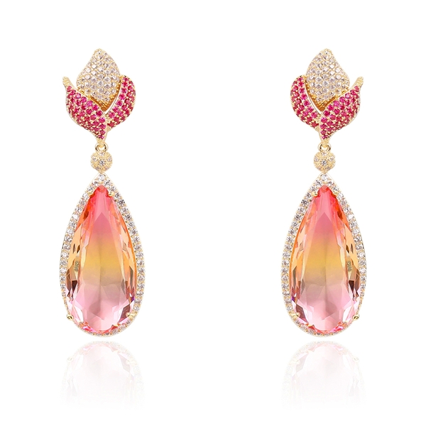 Picture of Luxury Red Dangle Earrings Online Only