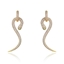 Show details for Inexpensive Gold Plated White Dangle Earrings from Reliable Manufacturer