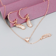 Picture of Low Price Rose Gold Plated Casual Necklace and Earring Set for Girlfriend