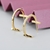 Picture of Wholesale Gold Plated Copper or Brass Stud Earrings with No-Risk Return