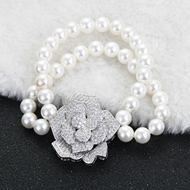 Show details for Copper or Brass White Fashion Bracelet from Certified Factory Show details for Copper or Brass White Fashion Bracelet from Certified Factory