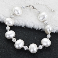 Show details for Wholesale Platinum Plated White Fashion Bracelet of Original Design Show details for Wholesale Platinum Plated White Fashion Bracelet of Original Design