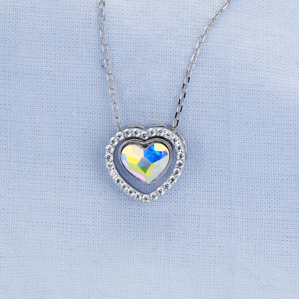 Picture of Charming Colorful Platinum Plated Pendant Necklace As a Gift