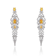 Picture of Amazing Cubic Zirconia Big Dangle Earrings