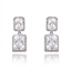 Show details for Irresistible White Copper or Brass Dangle Earrings As a Gift