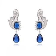 Picture of Luxury Cubic Zirconia Dangle Earrings of Original Design