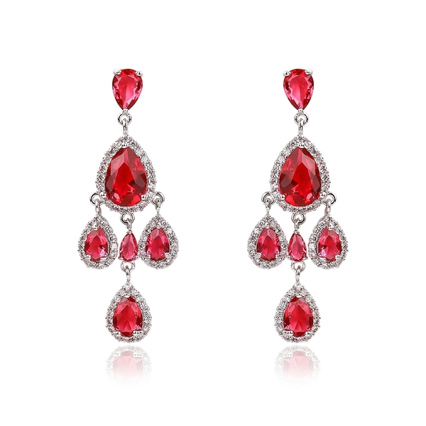 Picture of Recommended Platinum Plated Luxury Dangle Earrings from Top Designer