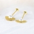 Picture of Nickel Free Gold Plated White Dangle Earrings with Easy Return