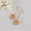 Show details for Nickel Free Rose Gold Plated Copper or Brass Dangle Earrings with Easy Return