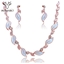 Show details for Ce Certificated Rose Gold Plated Zinc-Alloy 2 Pieces Jewelry Sets