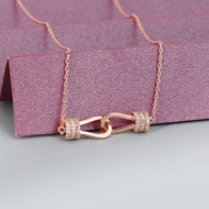 Show details for Hypoallergenic Rose Gold Plated Cubic Zirconia Pendant Necklace with Easy Return Show details for Hypoallergenic Rose Gold Plated Cubic Zirconia Pendant Necklace with Easy Return