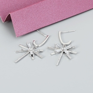 Show details for Fancy Small Platinum Plated Dangle Earrings Show details for Fancy Small Platinum Plated Dangle Earrings