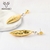 Picture of Trendy Gold Plated Dubai Dangle Earrings with No-Risk Refund