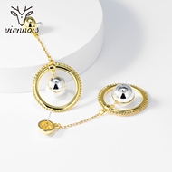 Picture of Zinc Alloy Gold Plated Dangle Earrings at Great Low Price