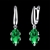 Picture of Hot Selling Green Platinum Plated Dangle Earrings from Top Designer