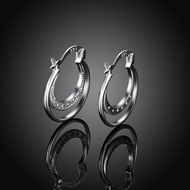 Picture of Delicate Cubic Zirconia Small Hoop Earrings with Fast Shipping