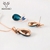 Picture of Pretty Artificial Crystal Rose Gold Plated Necklace and Earring Set