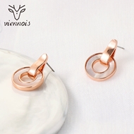 Picture of Zinc Alloy Gold Plated Stud Earrings with Full Guarantee