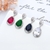 Picture of Hypoallergenic Platinum Plated Cubic Zirconia Dangle Earrings Online Shopping