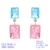 Picture of Funky Medium Pink Dangle Earrings