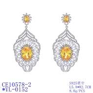 Picture of Luxury Cubic Zirconia Dangle Earrings at Unbeatable Price