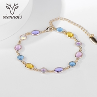 Picture of Best Artificial Crystal Rose Gold Plated Fashion Bracelet