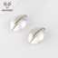 Show details for Stylish Big Gold Plated Stud Earrings