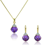 Picture of Beautiful Shaped Classic Rose Gold Plated 2 Pieces Jewelry Sets