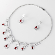 Show details for Copper or Brass Platinum Plated 2 Piece Jewelry Set with SGS/ISO Certification Show details for Copper or Brass Platinum Plated 2 Piece Jewelry Set with SGS/ISO Certification