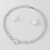 Show details for Trendy Platinum Plated Cubic Zirconia 2 Piece Jewelry Set with No-Risk Refund Show details for Trendy Platinum Plated Cubic Zirconia 2 Piece Jewelry Set with No-Risk Refund