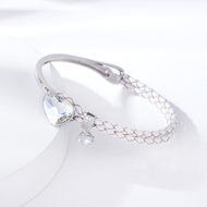 Show details for Fashion Platinum Plated Fashion Bangle of Original Design Show details for Fashion Platinum Plated Fashion Bangle of Original Design