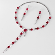 Show details for Good Quality Cubic Zirconia Red 2 Piece Jewelry Set Show details for Good Quality Cubic Zirconia Red 2 Piece Jewelry Set