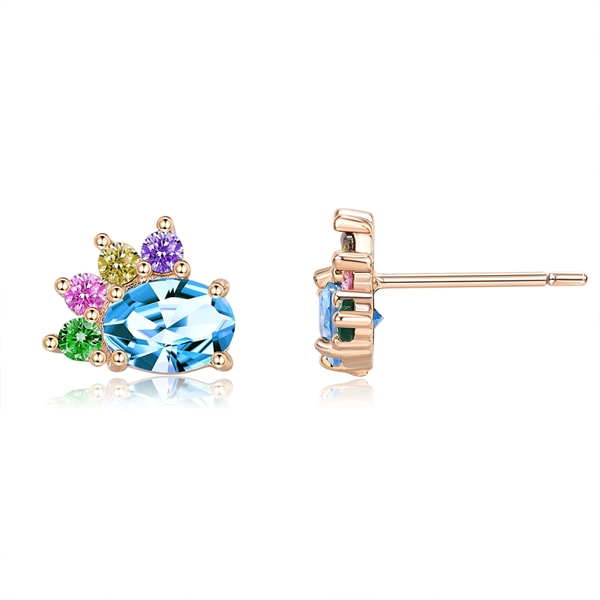 Picture of Brand New Colorful Small Stud Earrings with Full Guarantee