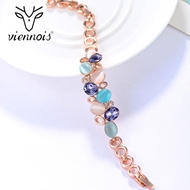 Picture of Wholesale Rose Gold Plated Colorful Fashion Bracelet with No-Risk Return
