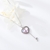 Picture of Love & Heart Pink Pendant Necklace with Fast Delivery