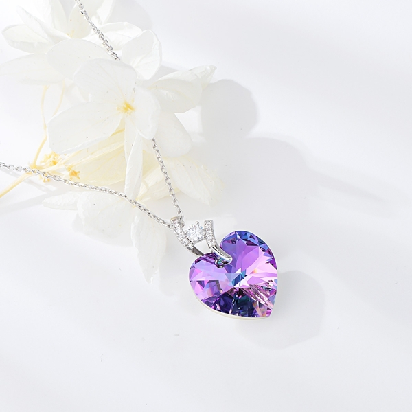 Picture of Top Swarovski Element Platinum Plated Pendant Necklace