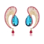 Show details for Designer Gold Plated Colorful Dangle Earrings with No-Risk Return