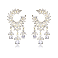 Picture of Inexpensive Gold Plated Cubic Zirconia Dangle Earrings from Reliable Manufacturer