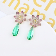 Picture of Filigree Big Gold Plated Dangle Earrings