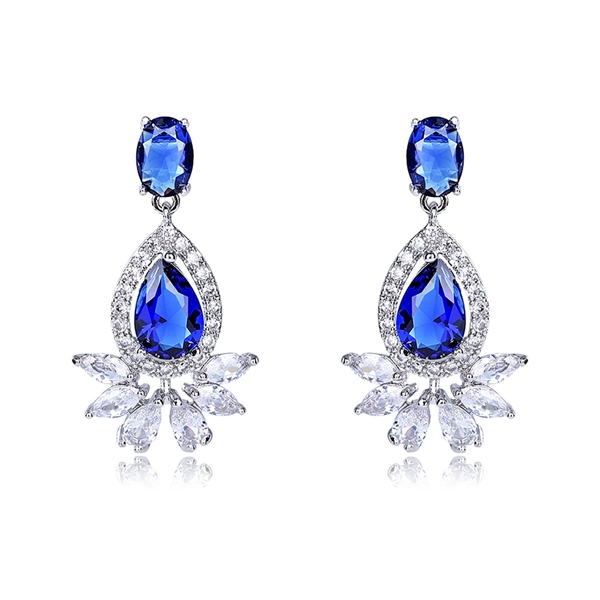 Picture of Luxury Cubic Zirconia Dangle Earrings at Unbeatable Price